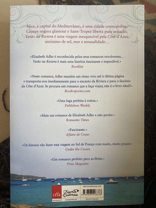 Vendo livro Verão na Riviera de Elizabeth Adler