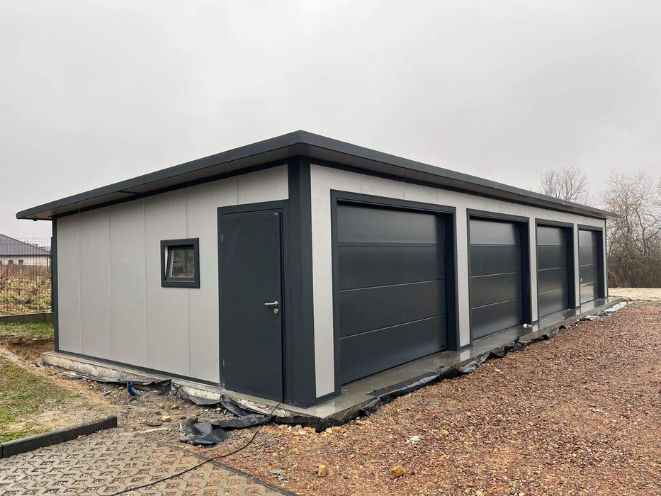 Garaż z płyty warstwowej opolskie garaż ocieplany warsztat samochodowy