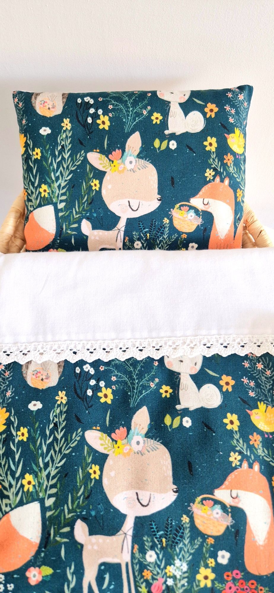 NOWY Komplet pościeli dla lalek i przytulanek Handmade