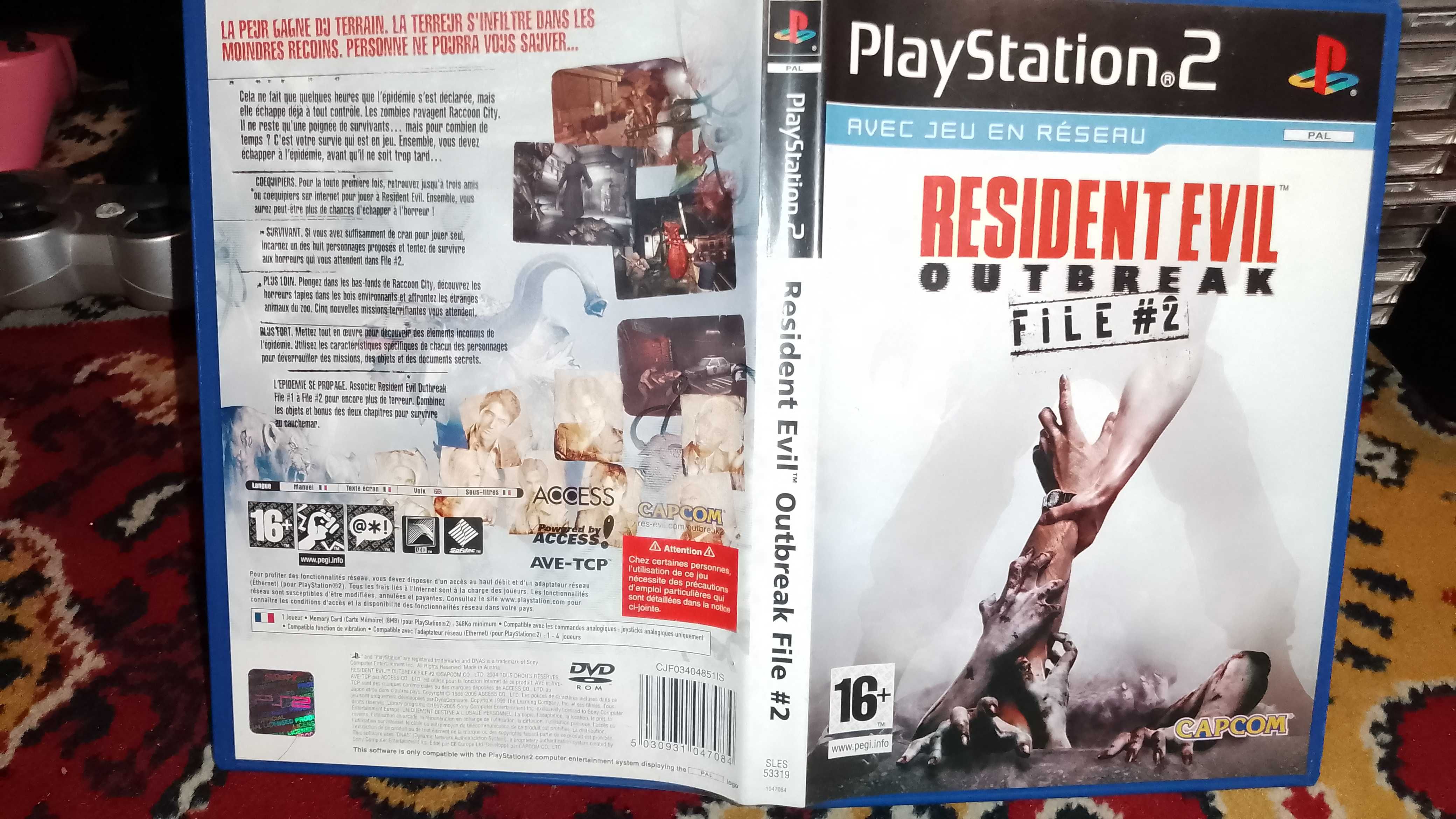 + Resident Evil Outbreak File 2 + gra na PS2. Stan bdb do kolekcji