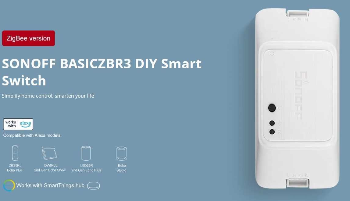 SONOFF Interruptor Inteligente Zigbee - BASIC ZBR3