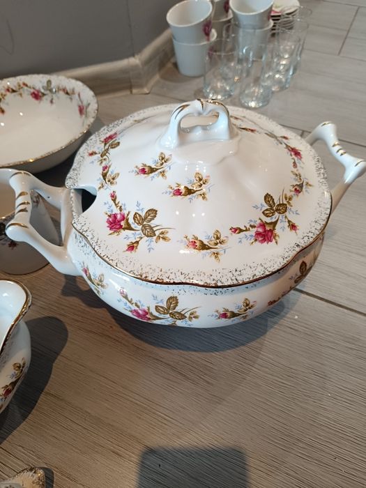 Serwis obiadowy Chocież Vintage antyk porcelana porcelanowy