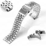 Bracelete aço maciço 20mm Seiko Citizen Omega Certina Hamilton