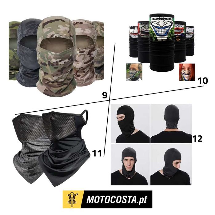 Máscaras e Balaclavas Moto - Proteção e Conforto - MOTOCOSTA