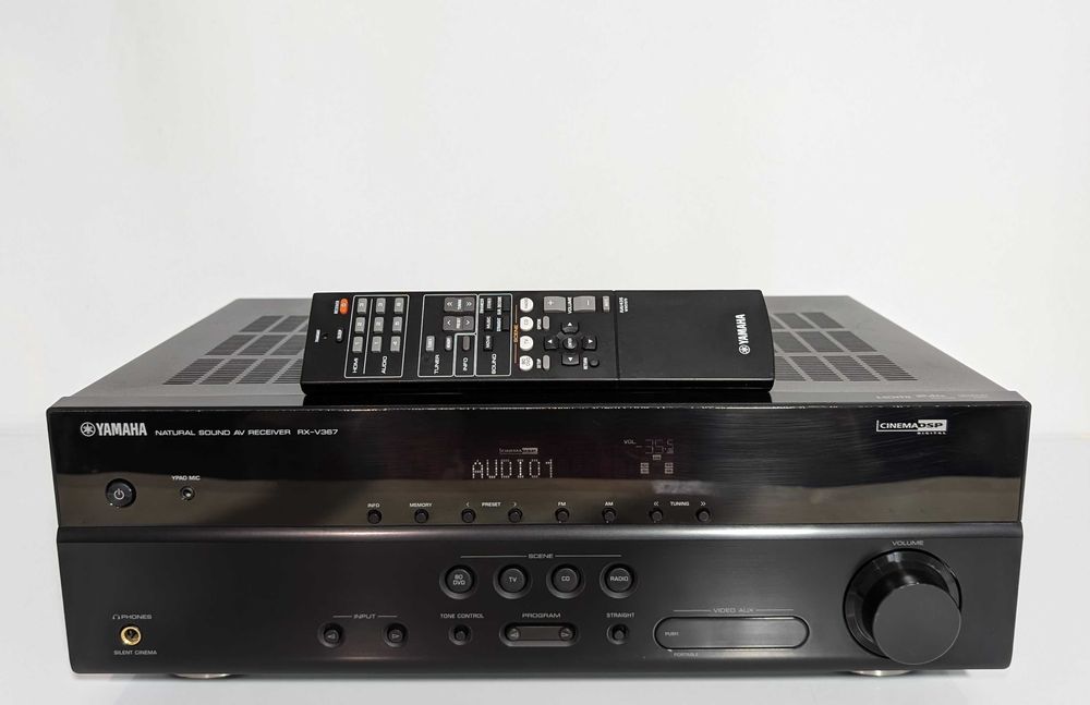 5.1 ресивер Yamaha RX-V367, має 110 Вт/канал/ HDMI/ ARC/3D/ ЦАП/ Dolby