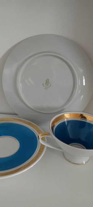 Filiżanka porcelana DDR zestaw śniadaniowy