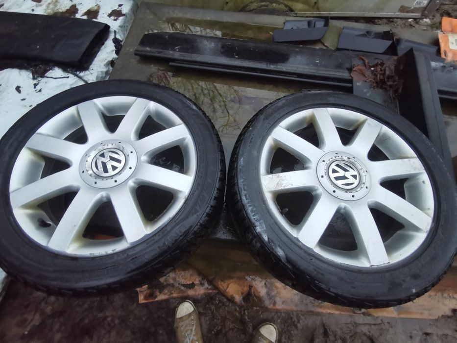 Alufelgi 5x112 vw  205/50/17 opony zimowe