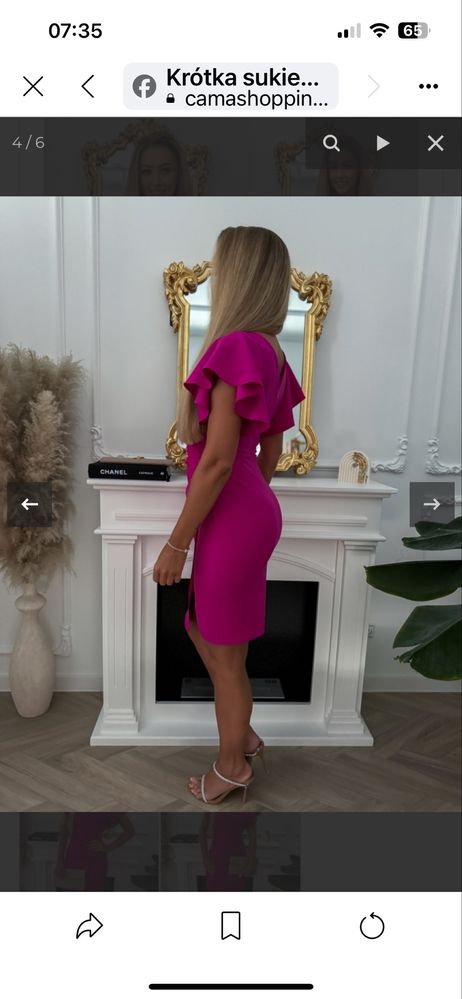 Piekna sukienka fuksja