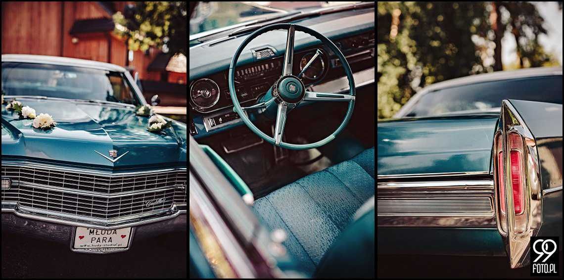Samochód Auto do ślubu Cadillac 1966 - klimatyzacja retro wesele