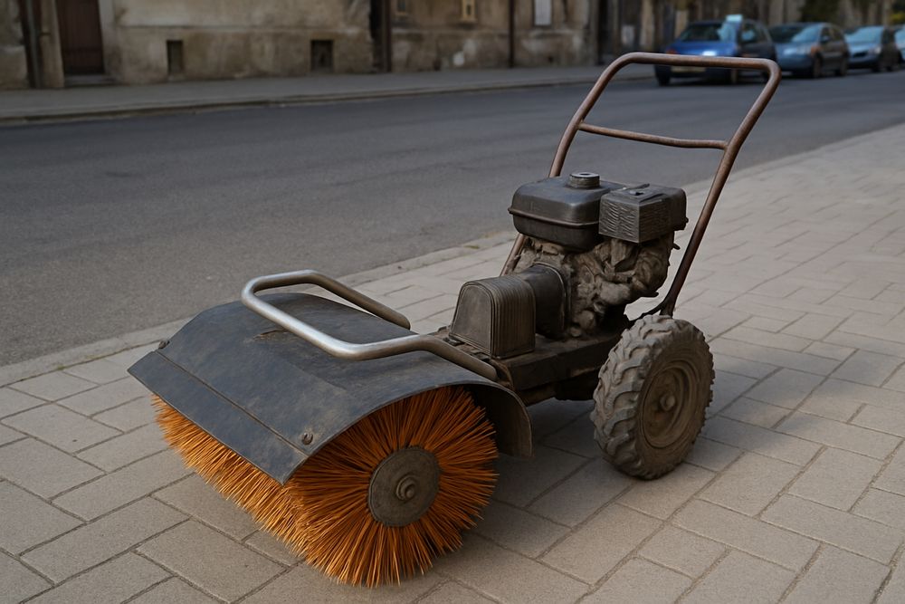 Zamiatarka spalinowa do ulicy przed domem