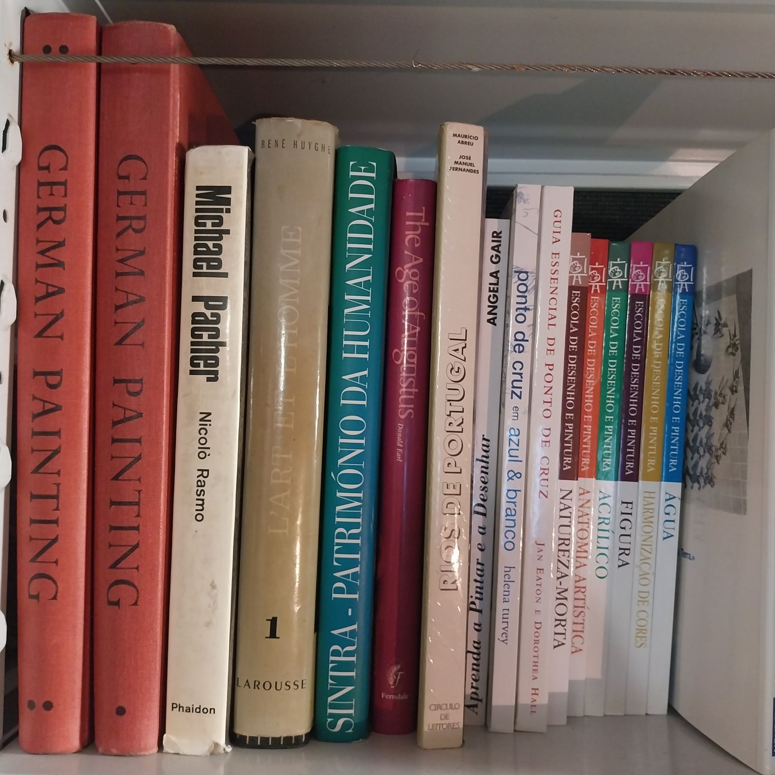 Biblioteca com 215 títulos