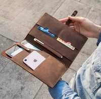 Органайзер чехол сумка из натуральной кожи для iPad mini 2021