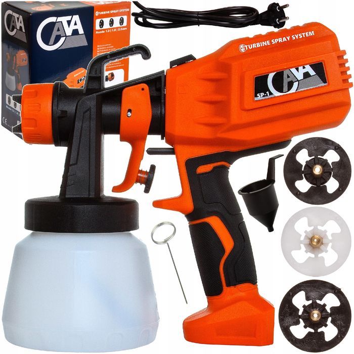 Agregat Malarski Pistolet Lakierniczy Natryskowy Malowania Ścian 800Ml