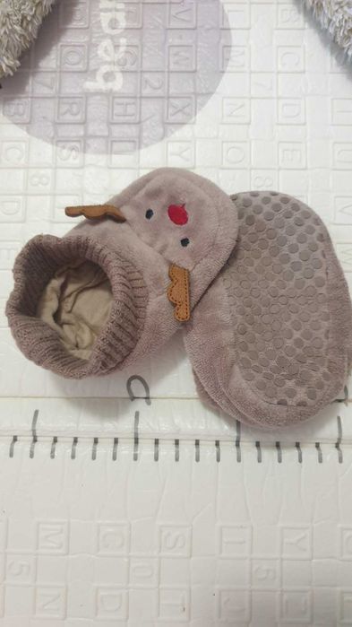 Sukienka świąteczna, Kombinezon a Kapcie Renifer, Komplet, r.74-80