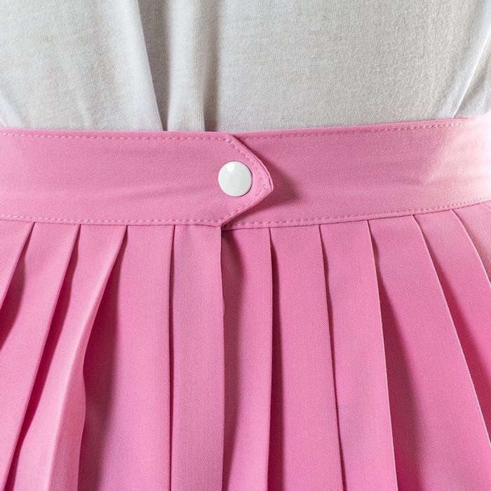 PROSTO różowa tenisowa plisowana spódniczka mini L