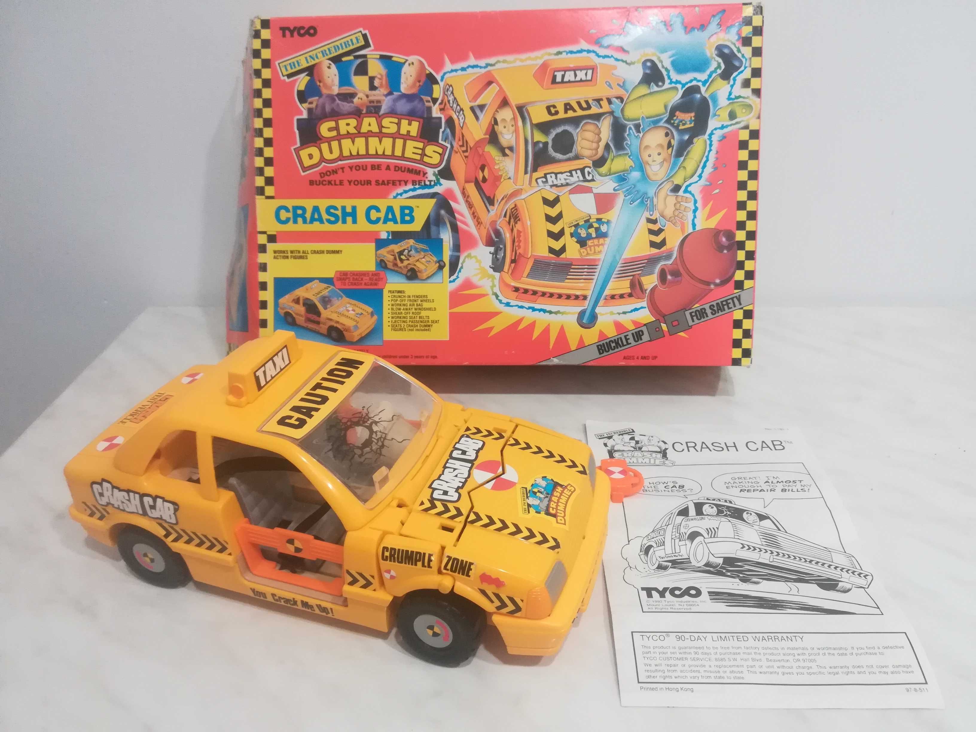 Crash Cab / Taxi Crash z serii Crash Dummies, TYCO, 1992 rok.