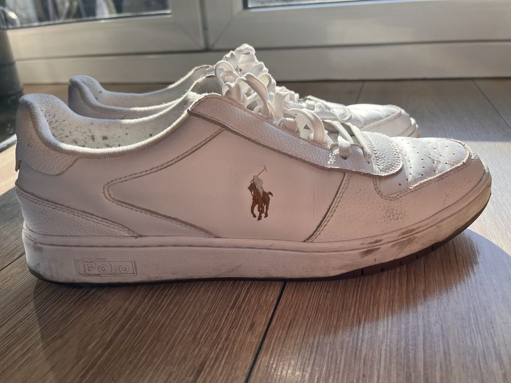 Sneakersy Polo Ralph Lauren Hanford Białe