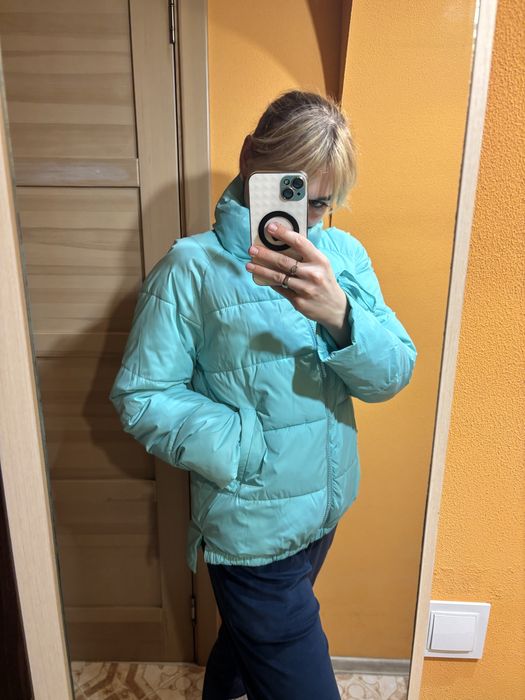 Пуховик осінній жіночий оверсайз