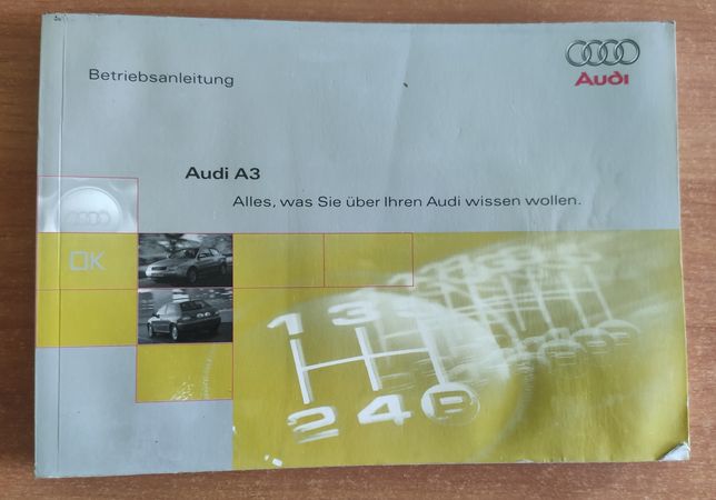 Audi A3 fabryczna instrukcja obsługi po niemiecku