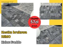 Kostka brukowa Remo Freddo 6cm ZENO nowoczesna OGRÓD WYSTAWOWY