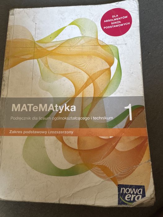 Matematyka 1 liceum technikum nowa era
