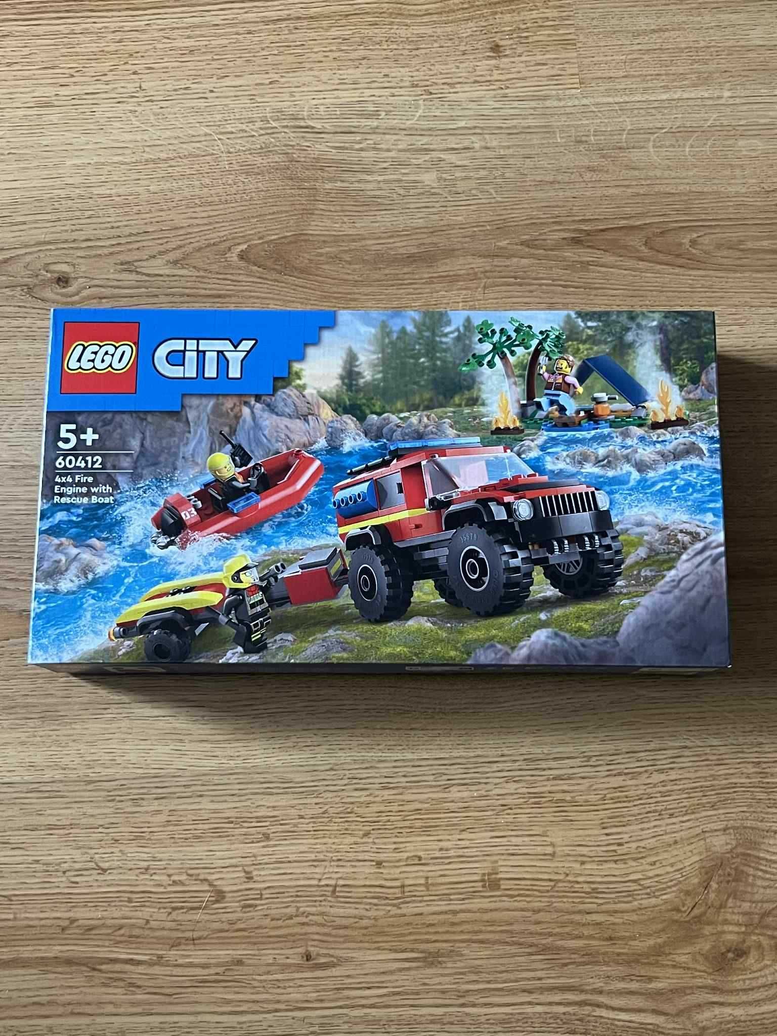 Lego 60412 LEGO City Terenowy wóz strażacki z łodzią ratunkową