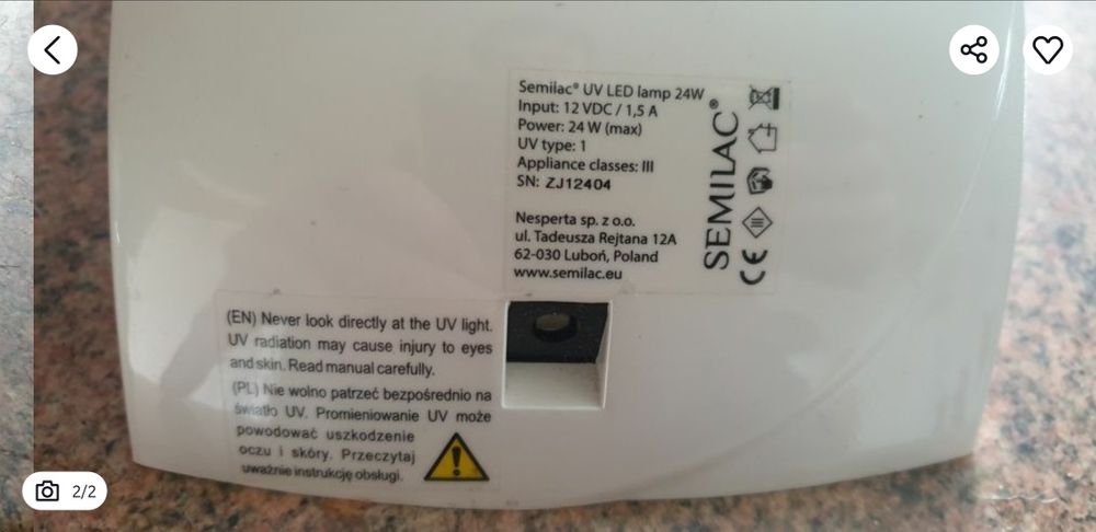 Lampa led do tipsów paznokci