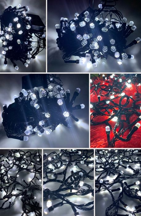 Новогодняя Вулична Гирлянда РУБІН 500 LED,  40м, білий