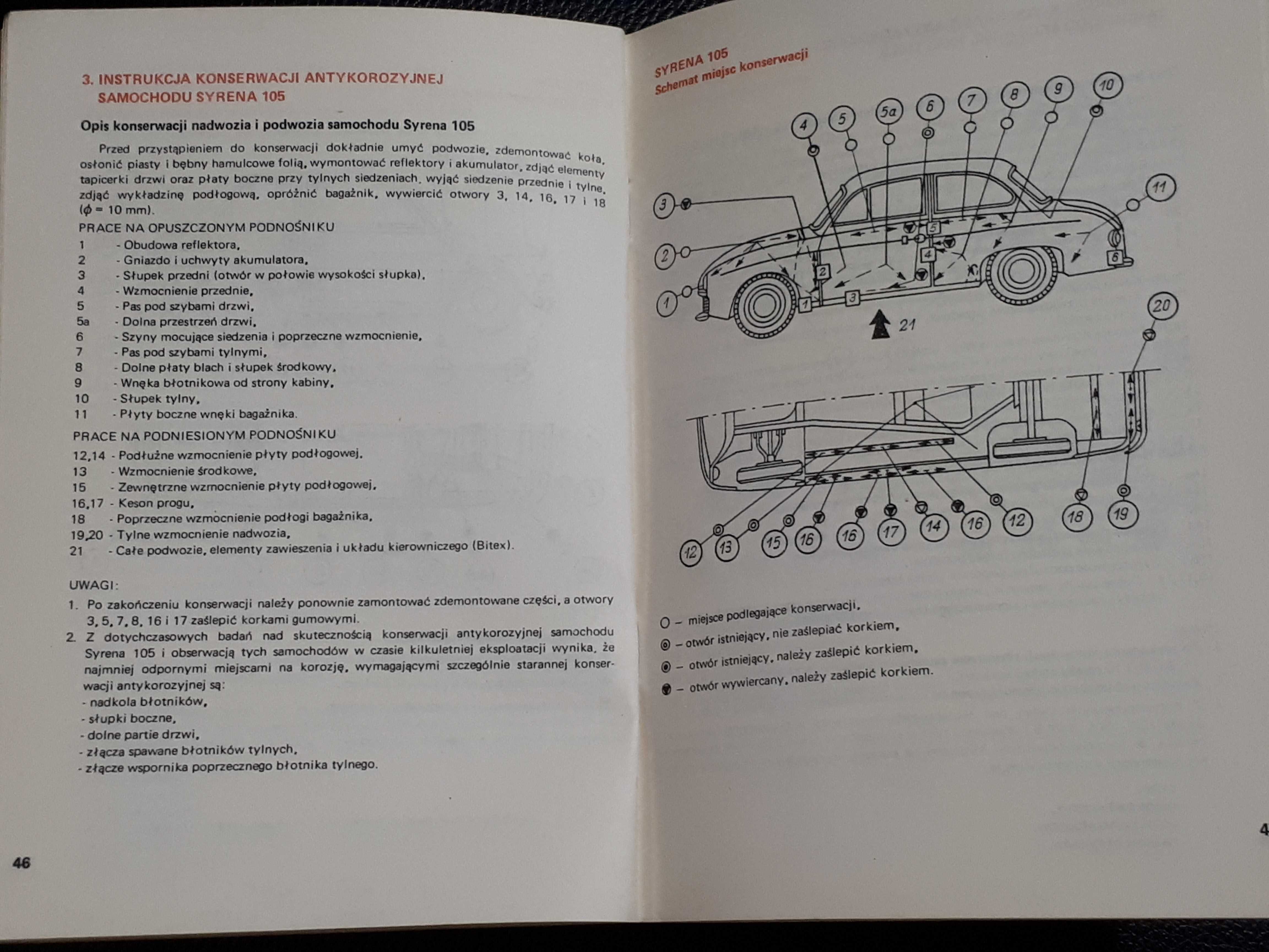 Książka konserwacja Syrena 125p 126p polonez Zastava Skoda Łada