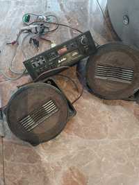 Radio antigo com colunas pioneer bom estado