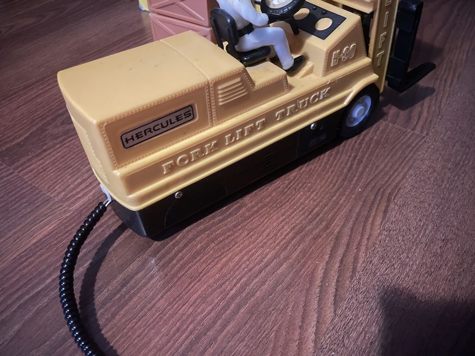 Stara zabawka Sztaplarka wózek widłowy widlak pudelko prl ddr