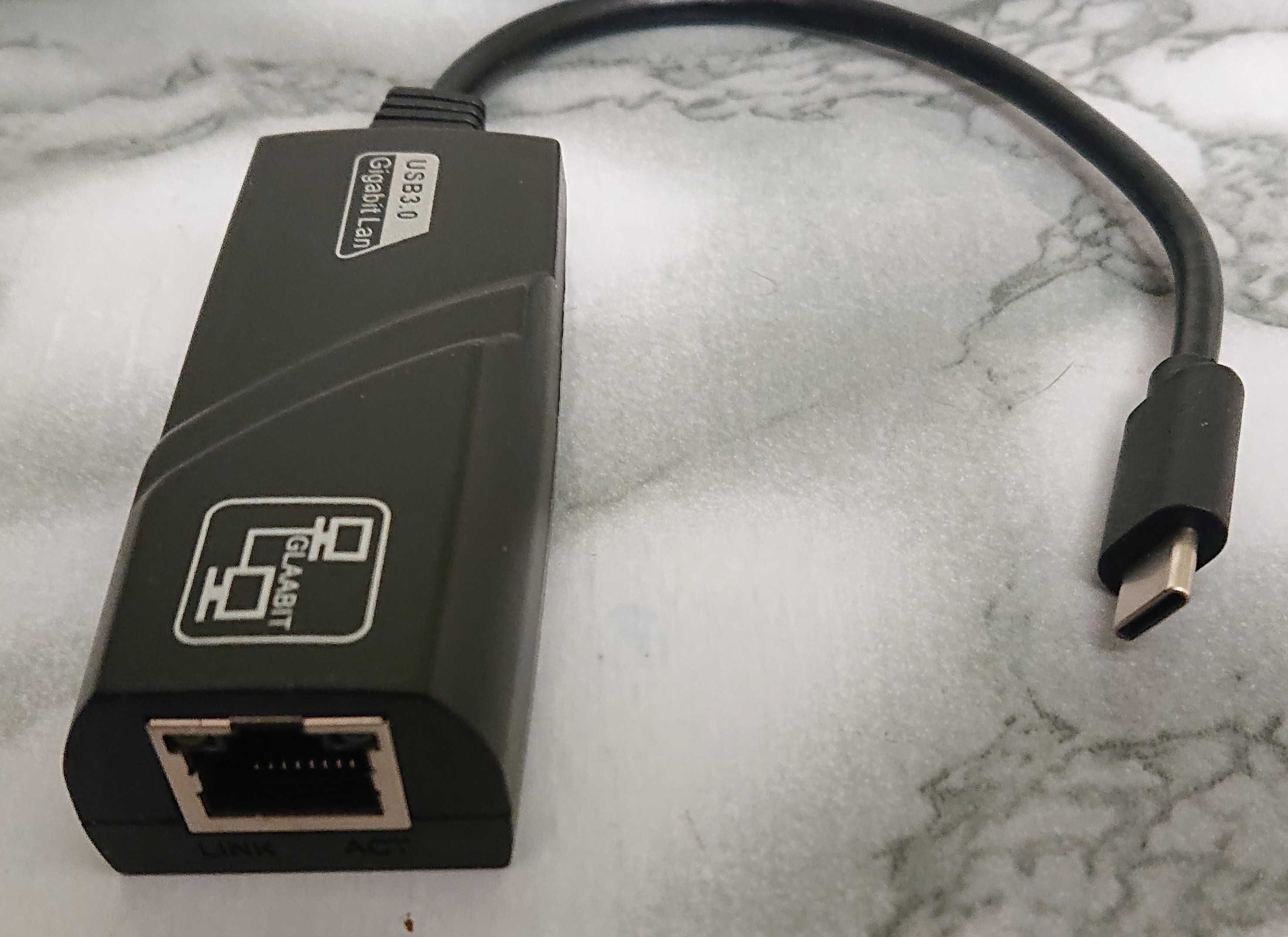 Внешняя сетевая карта 1Gbps type-c