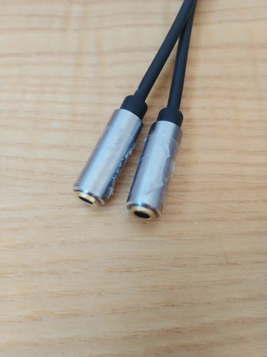 Kabel, przewód, rozdzielacz 1x Jack 2x Jack