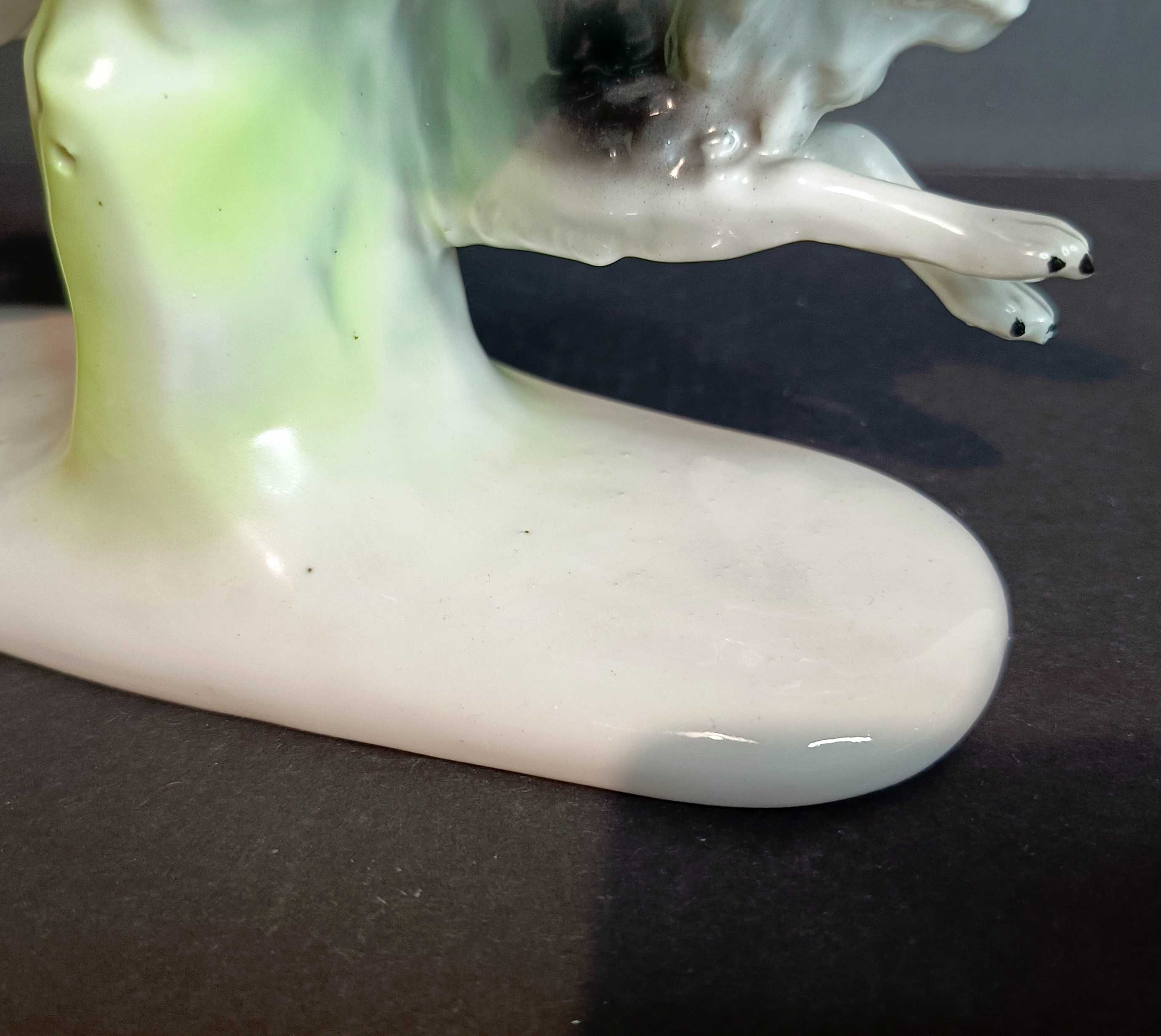 Figurka porcelanowa, dwa charty