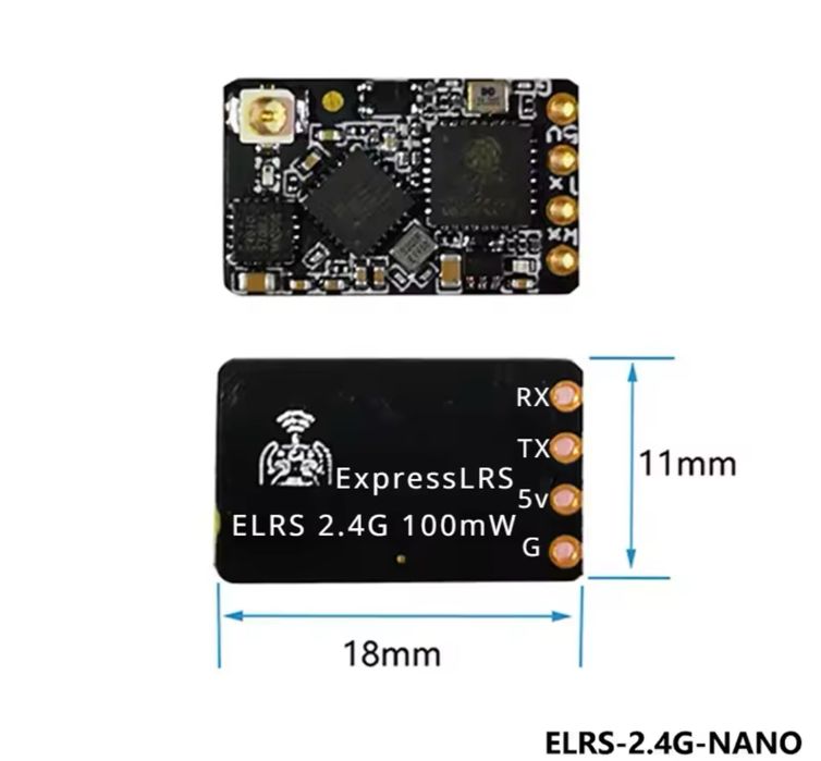 ELRS 2,4 ГГЦ NANO-приймач ExpressLRS BETAFPV 2400 RX W