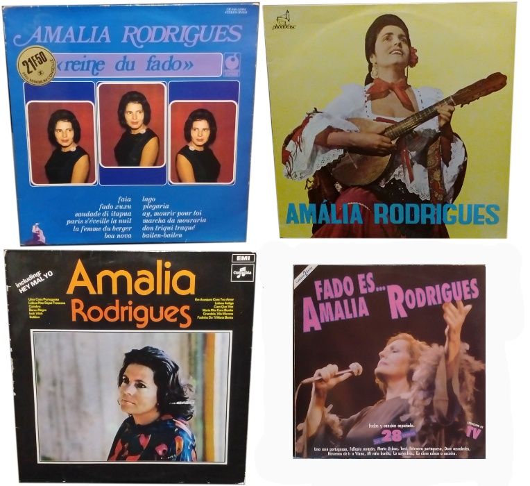 Amália Rodrigues LPs Singles CDs Postais