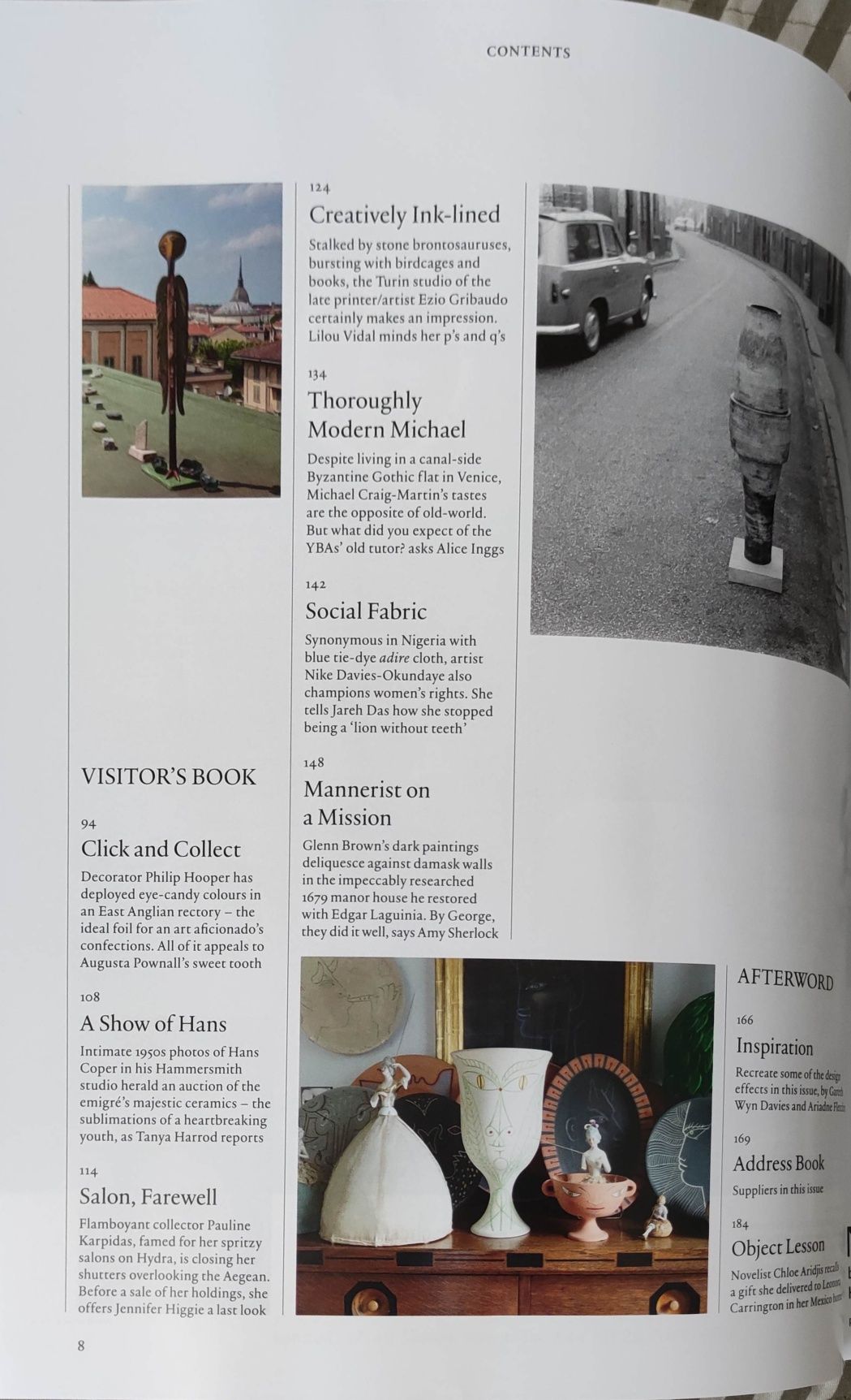 Magazyn World Of Interiors Świat Wnętrz 11 '23 rzeźba, wystrój, design