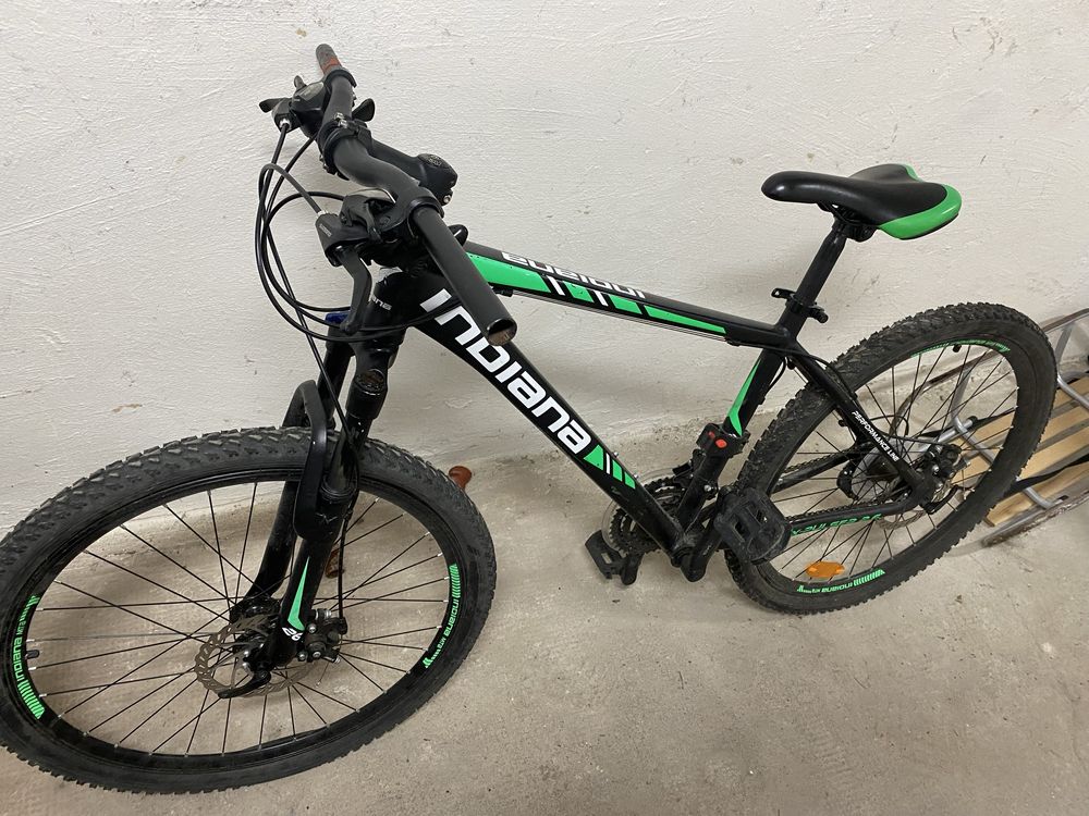 2 rowery MTB INDIANA X-Pulser 2.6 M17 Czarno-Zielone