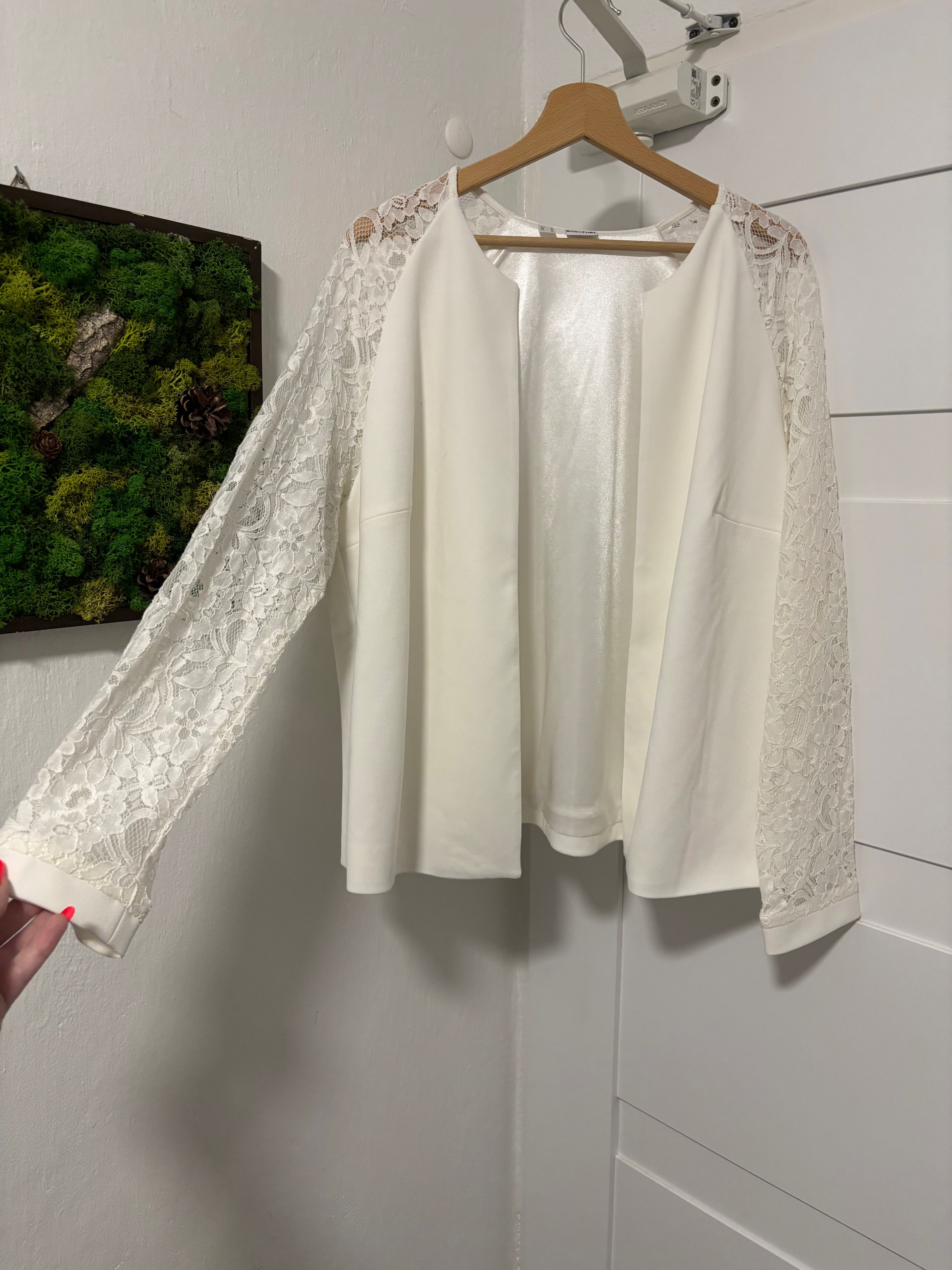 Żakiet plus size biały 48