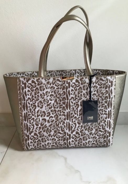 Mala elegante Roberto Cavalli. Nova com etiquetas