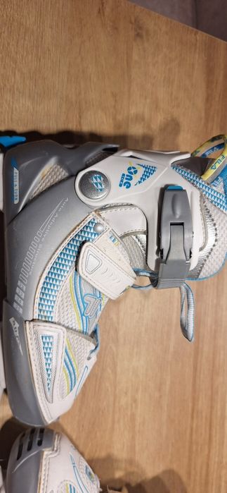 Lyzwy dzieciecie regulowane 32-35 Fila X One Ice White