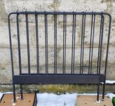 Łóżko metalowe ze stelażem 90 x 200 czarne