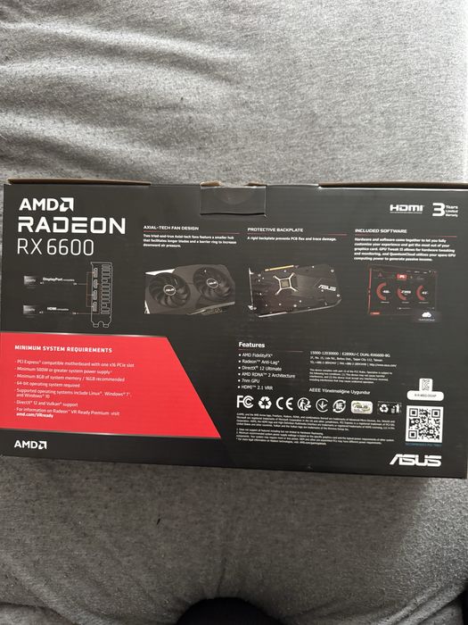 ASUS Dual Radeon RX 6600 8 GB GDDR6 – cicha karta graficzna