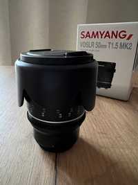 Obiektyw Samyang 50mm T1.5 VDSLR MK2 MFT używany