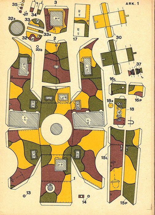 Mały Modelarz 5 1987 samochody pancerne 1:25