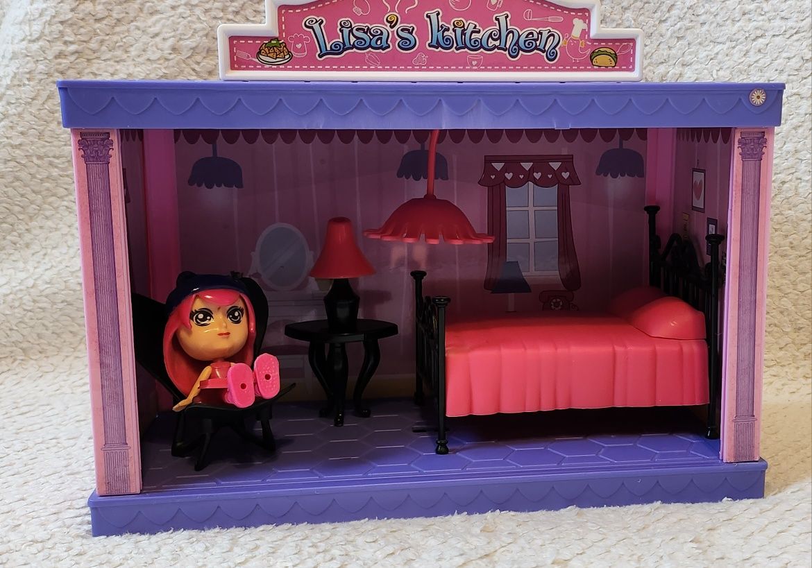 Lalki Lisa z akcesoriami kuchnia i sypialnia