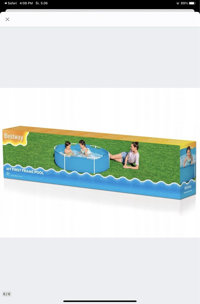 Basen stelażowy okrągły Bestway  152 x 152 x 38 cm 580 l dla dzieci