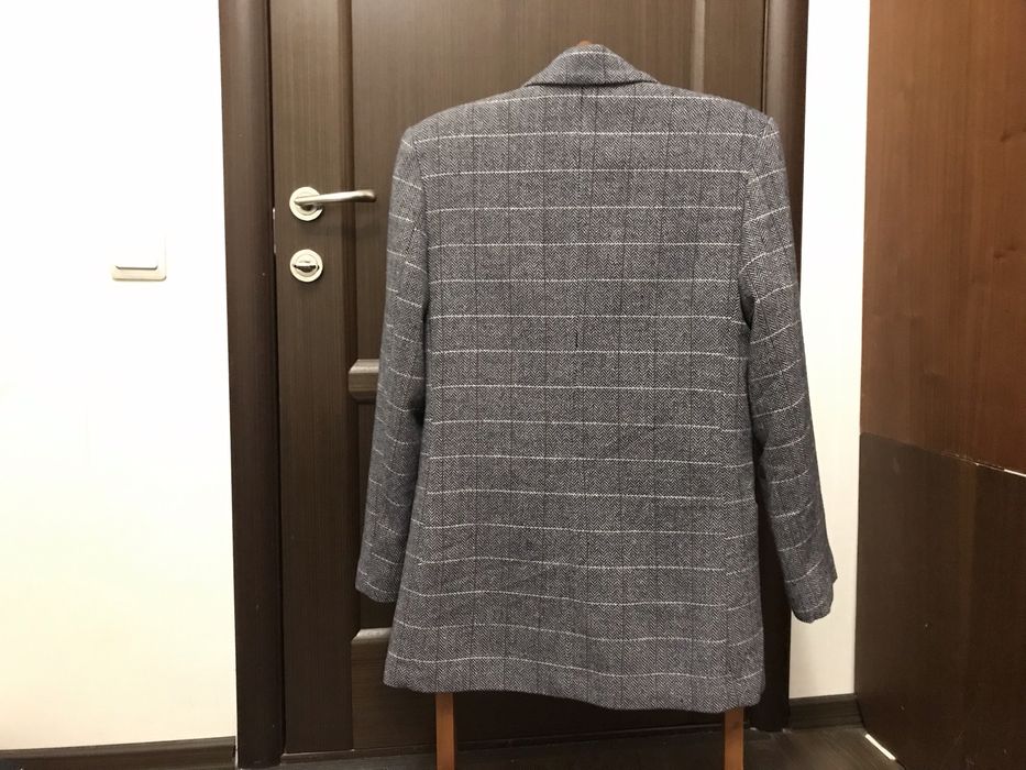 Піджак теплий Mango сірий напіввовна М новий