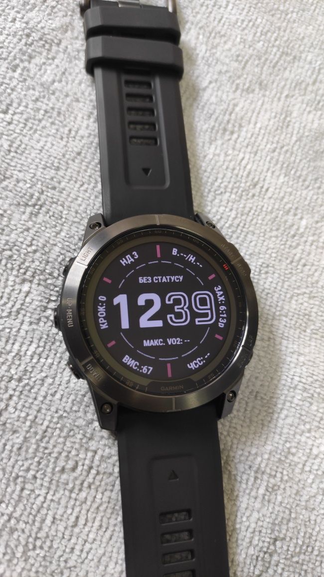 Смарт-годинник Garmin fenix 7X Sapphire Solar Black DLC Titanium