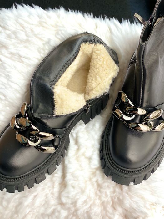 Ботинки зимние женские натуральная кожа